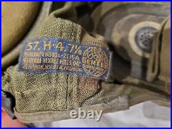 Rare Vtg Korean War Navy Genex H-4 Pilot Helmet With Liner Named