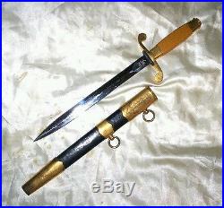 Russian Korean War Era Navy Officer Dagger, Dated 1953, Scarce Early Date