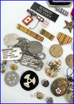 SUPER RARE US Navy Korean War Bronze Star for Valor Medal Group for Inchon