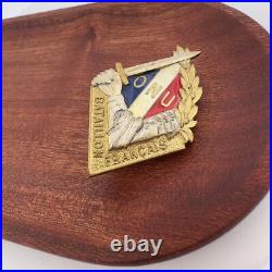 Scarce Korean War France French Battalion Army Military Pin Medal Onu Un