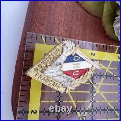 Scarce Korean War France French Battalion Army Military Pin Medal Onu Un