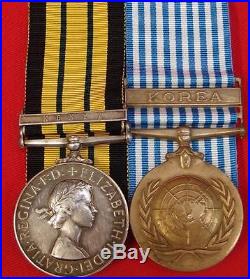 Scarce To Regiment Mau Mau Uprising & Korean War Irish Fusiliers Medal Pair