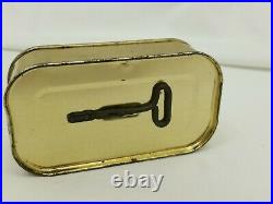Sealed 1950 Korean War Life Raft Tablet Ration Tin Can with Key Charms Co. N. J. E4