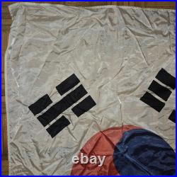 Silk Korean War Military Souvenir Hand Printed South Korean Flag 32 x 57