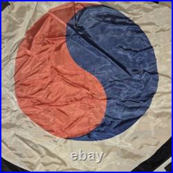 Silk Korean War Military Souvenir Hand Printed South Korean Flag 32 x 57
