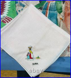 Silk Scarves Scarf Collection Korea War Mom souvenirs Mint Embroidered