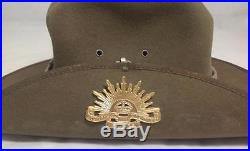 Slouch Australian Military Forces Korean War Rising Sun Hat Badge 1948-53, 56cm
