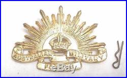 Slouch Australian Military Forces Korean War Rising Sun Hat Badge 1948-53, 56cm