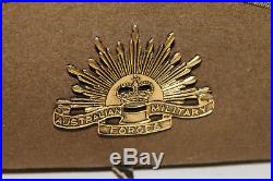 Slouch Australian Military Forces Korean War Rising Sun Hat Badge 1948-53, 59cm