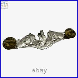 Sterling Korean War Us Navy Submarine Warfare Enlisted Silver Dolphins Badge 228