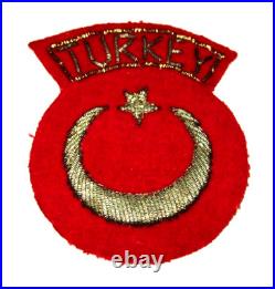 Top Original Korean War Japanese Made Bullion Un Turkish Brigade Patch