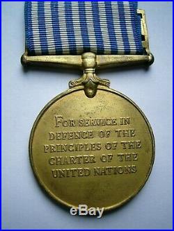 Trio Korean War medals 1950-53 General Service Palestine 1945-48 Pte Laird REME