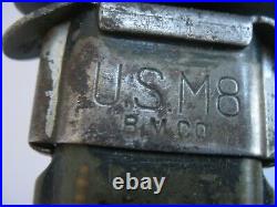 U. S. AERIAL M5 BAYONET & M8 BM co SCABBARD M1 GARAND Korean war era US MILITARY