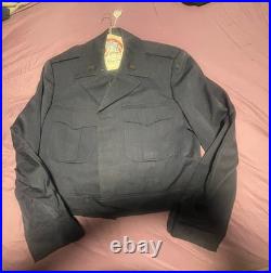 U. S. Air Force Ike Jacket Blue 84 Wool Korean War Era R