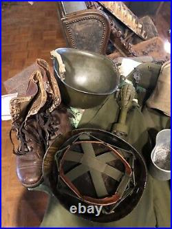 U. S Army Korean War Uniform Helmet And Field Gear Original Period Set