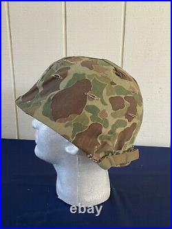 U. S Korean War Era Marine Corps Helmet with Cover