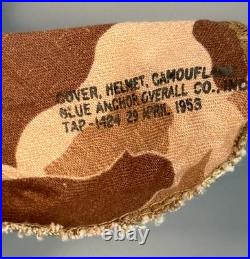U. S. Korean War Usmc M1 Helmet 1953 O. D. Camo Cover'53 Liner 21