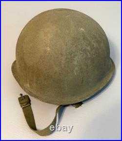 U. S. Korean War Usmc M1 Helmet 1953 O. D. Camo Cover'53 Liner 21