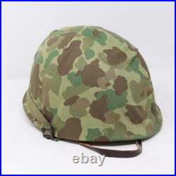 U. S. M1 Helmet Complete Set Vietnam Era Shell Liner & Mitchell Cover