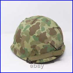 U. S. M1 Helmet Complete Set Vietnam Era Shell Liner & Mitchell Cover