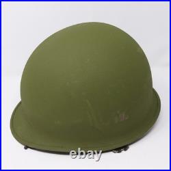 U. S. M1 Helmet Complete Set Vietnam Era Shell Liner & Mitchell Cover