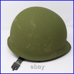 U. S. M1 Helmet Complete Set Vietnam Era Shell Liner & Mitchell Cover