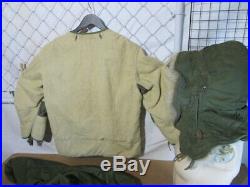 U S Military Fishtail Parka M1951-M1951 Liner Wool-Alpaca Korean War Date1951 /3