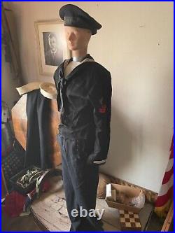 U. S Navy uniform Korean War. IDd. To the same Veteran. Full uniform and hats