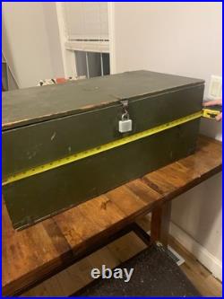 U. S army Korean War era foot locker OD GREEN