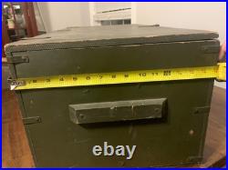 U. S army Korean War era foot locker OD GREEN