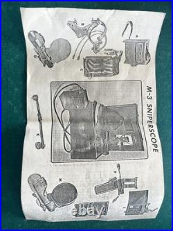 ULTRA-RARE/NOS CONDITION/FUNCTIONAL Korean War Era M3 Infrared Sniper Scope