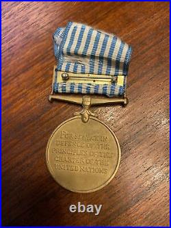 UN Korea War Medal to SR Hodgson Australian Navy HMAS Sydney AIRCRAFT CARRIER