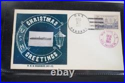 US 1950s COLLECTION OF 49 KOREAN WAR NAVAL SHIPS COVERS GMAEHLE CACHETS