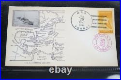 US 1950s COLLECTION OF 49 KOREAN WAR NAVAL SHIPS COVERS GMAEHLE CACHETS