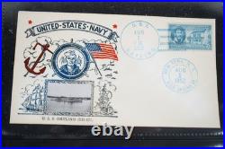 US 1950s COLLECTION OF 49 KOREAN WAR NAVAL SHIPS COVERS GMAEHLE CACHETS