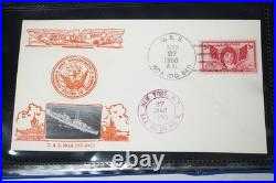 US 1950s COLLECTION OF 49 KOREAN WAR NAVAL SHIPS COVERS GMAEHLE CACHETS