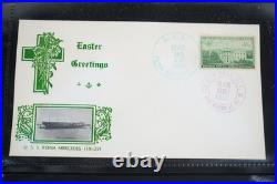 US 1950s COLLECTION OF 49 KOREAN WAR NAVAL SHIPS COVERS GMAEHLE CACHETS