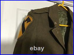 US 45th ID Named Artillery Officers Ike Jacket- 42L- & Trousers 32 x 33 Set #67