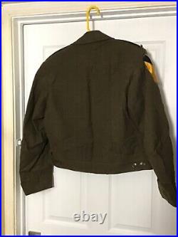 US 45th ID Named Artillery Officers Ike Jacket- 42L- & Trousers 32 x 33 Set #67