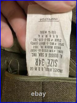 US 7th Infantry Korean War Uniform From Musician Soldier Named Durrell