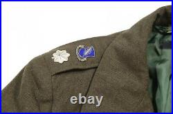 US 82nd Airborne Korean War IKE Jacket with Ribbon Bars and Insignia Jump Wings