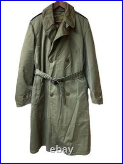 US ARMY 1952 Overcoat Trench Lining Korean War Era Size Med Reg See Description