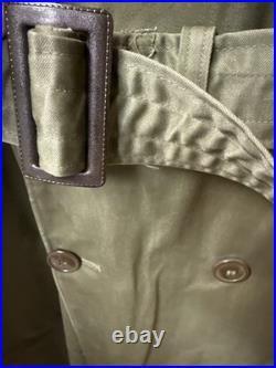 US ARMY 1952 Overcoat Trench Lining Korean War Era Size Med Reg See Description