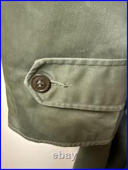 US ARMY 1952 Overcoat Trench Lining Korean War Era Size Med Reg See Description