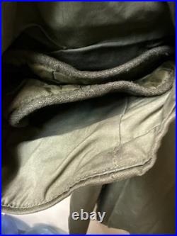US ARMY 1952 Overcoat Trench Lining Korean War Era Size Med Reg See Description