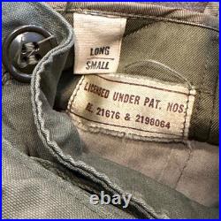 US ARMY VINTAGE OVERCOAT TRENCH 1951 Long Small Korean War Era with Liner CLEAN