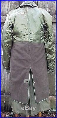 US ARMY Winter Field Trench Coat Overcoat jacket Liner Korean war OLD IRONSIDES