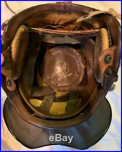 US Airforce Flight Helmet With Oxygen Mask Korean War Era