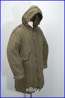 US Army 1953 Fishtail Parka Mens Size Small Korean War M-1951 Shell Excellent