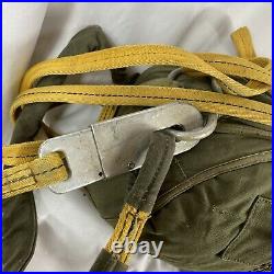 US Army Airborne Troop Chest Parachute Packed With Cord 1952 Korean War